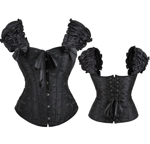 Corset top puff - corset, gothic