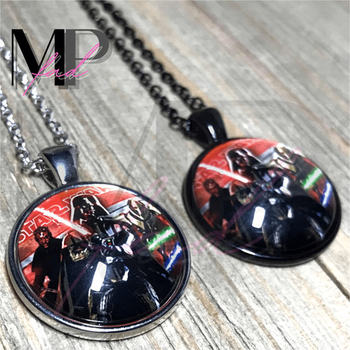 Star wars necklace cabochon - star,